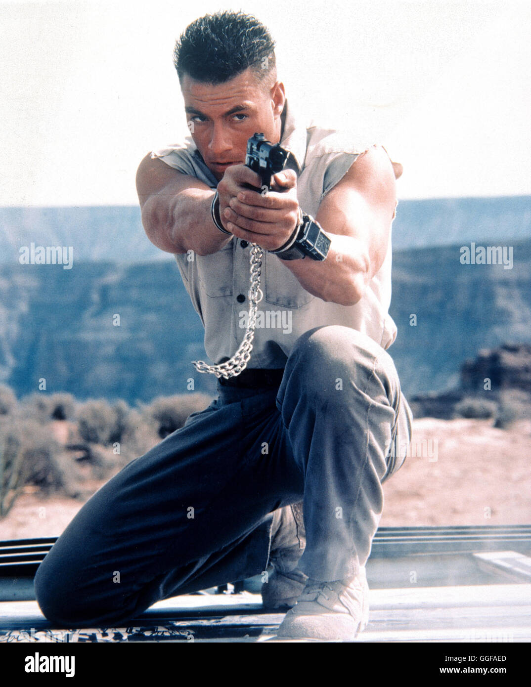 UNIVERSAL SOLDIER / Universal Soldier USA 1992 / Roland Emmerich JEAN CLAUDE VAN DAMME (Luc Deveraux) Regie: Roland Emmerich aka. Universal Soldier Stockfoto