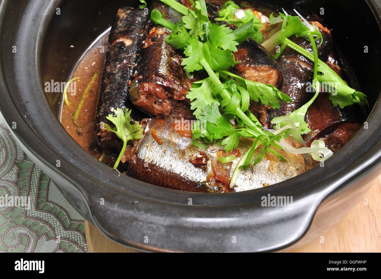 Vietnamesische geschmorter Fisch oder ca Kho Stockfoto