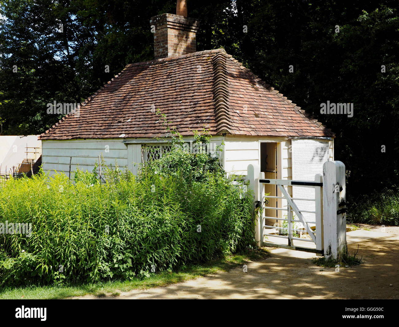 Das Zollhaus von Beeding wieder aufgebaut und im Weald & Downland Museum aufbewahrt. Stockfoto