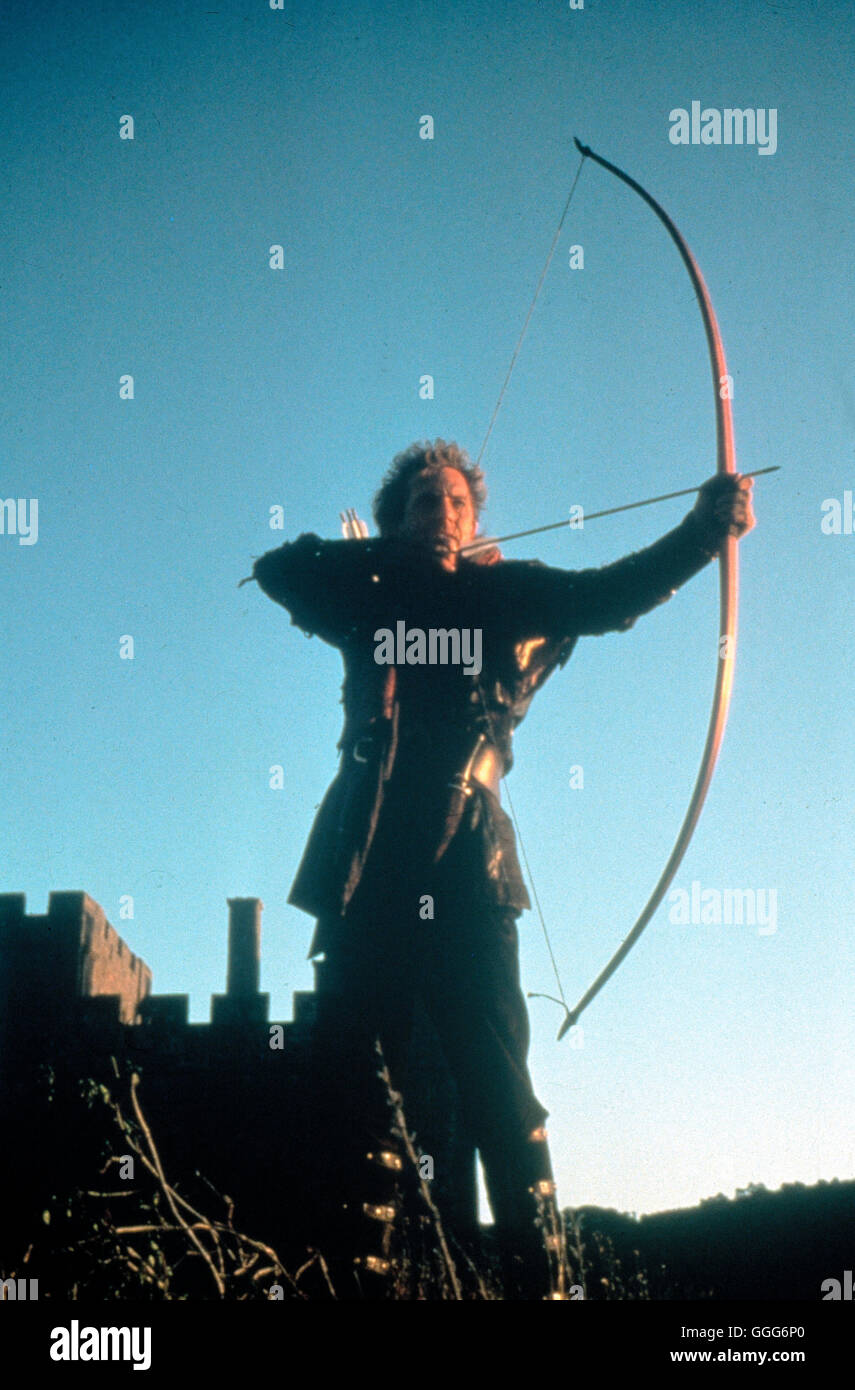 ROBIN HOOD - KÖNIG DER deutsche / Robin Hood: Prince of Thieves USA 1991 / Kevin Reynolds KEVIN COSTNER als Robin Hood Regie: Kevin Reynolds aka. Robin Hood – König der Diebe Stockfoto