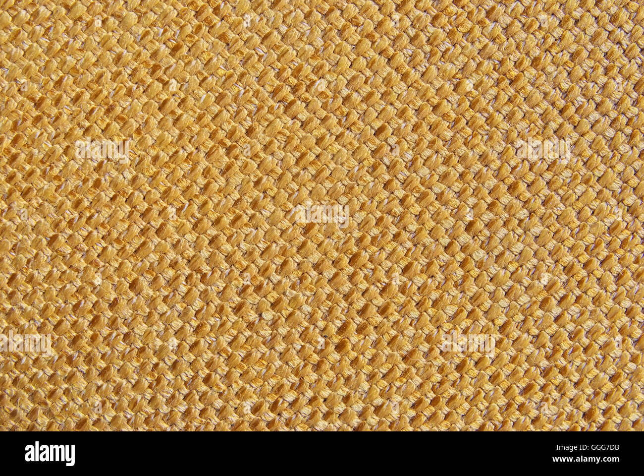 Gelber Stoff Textil. Stockfoto