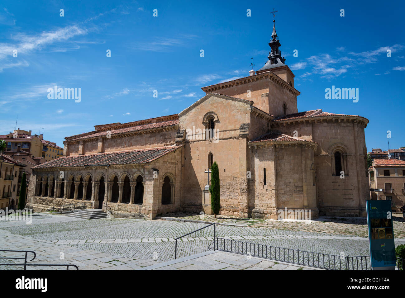 Kirche San Millan, Segovia, Kastilien-León, Spanien Stockfoto