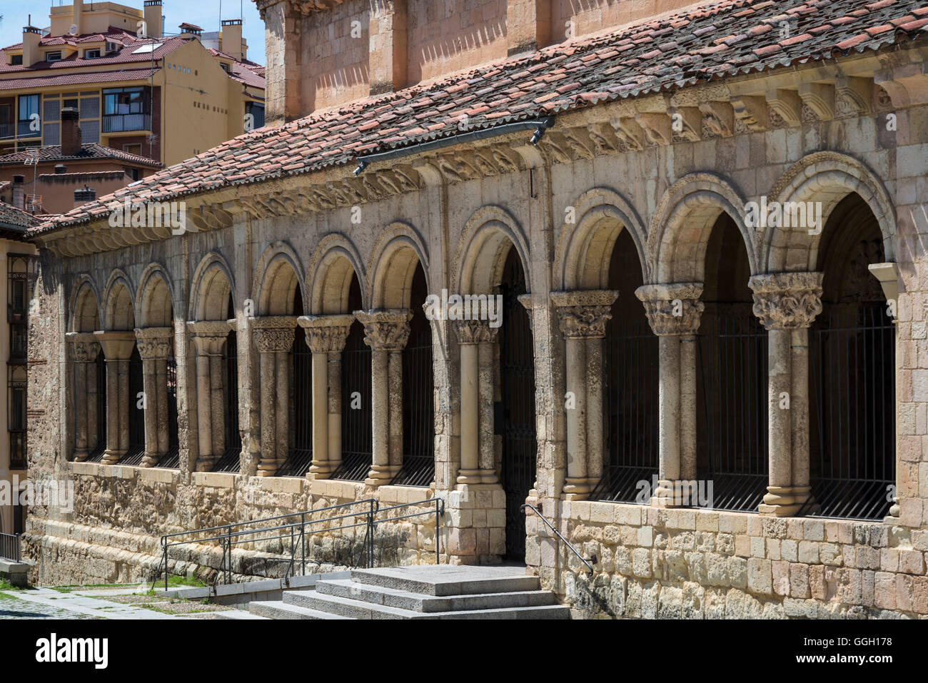 Kirche San Millan, Segovia, Kastilien-León, Spanien Stockfoto