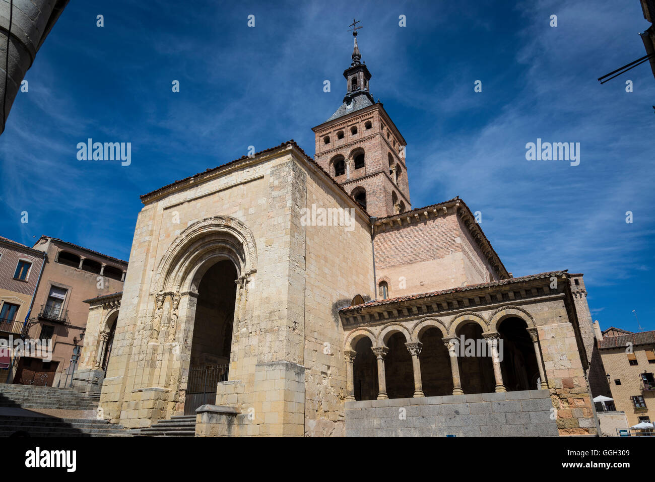 Kirche St. Martin, Segovia, Kastilien-León, Spanien Stockfoto
