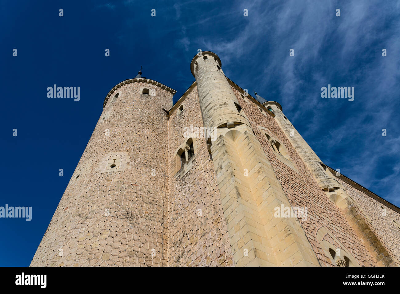 Mittelalterliche Burg Alcazar, Segovia, Castilla y Leon, Spanien Stockfoto
