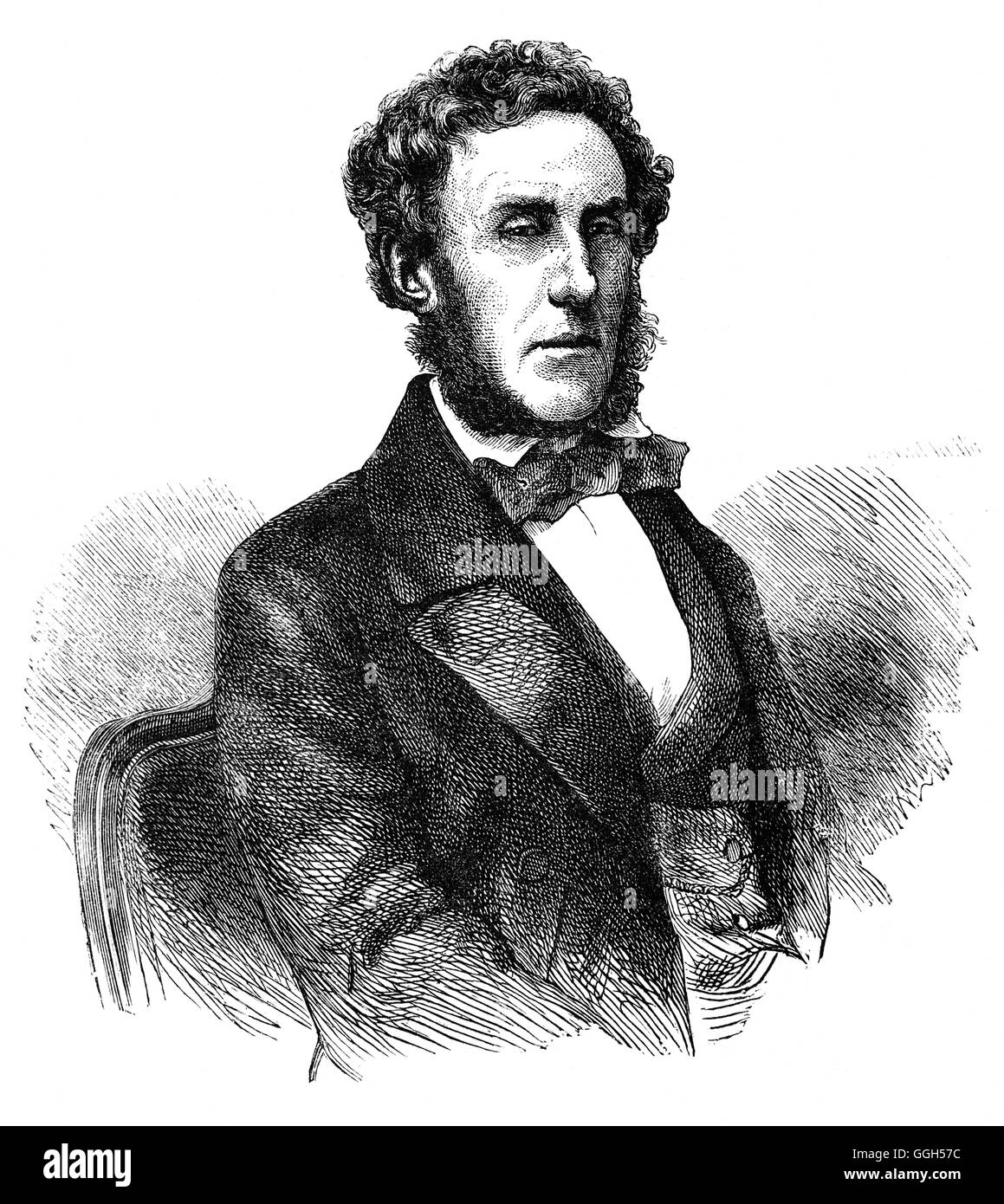 Lord Ashley (1801 – 1885), auch bekannt als Lord Shaftesbury nach dem Tod seines Vaters, war ein englischer Politiker, Philanthrop und Sozialreformer, die Reform psychosozialen Einrichtungen beteiligt war Kinderarbeit in Bergwerken und Fabriken. Stockfoto