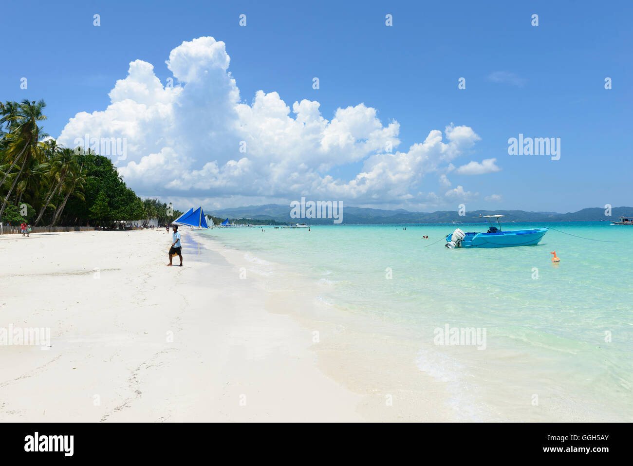 Baracay Beach Station 1 Stockfoto