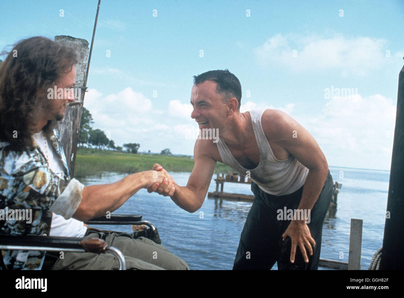 FORREST GUMP / Forrest Gump USA 1994 / Robert Zemeckis Szene Mit GARY SINISE (Dan Taylor) Und TOM HANKS (Forrest Gump). Regie: Robert Zemeckis aka. Forrest Gump Stockfoto