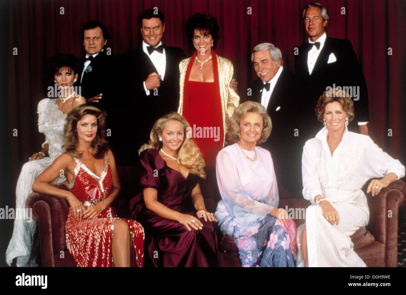 DALLAS / Alte Freundschaft USA 1978 / Eines Tage Prosakunstwerk Jenna Wade (MORGAN FAIRCHILD), Bobbys (PATRICK DUFFY) Jugendliebe Wieder in Dallas Auf. aka. Alte Freundschaft Stockfoto