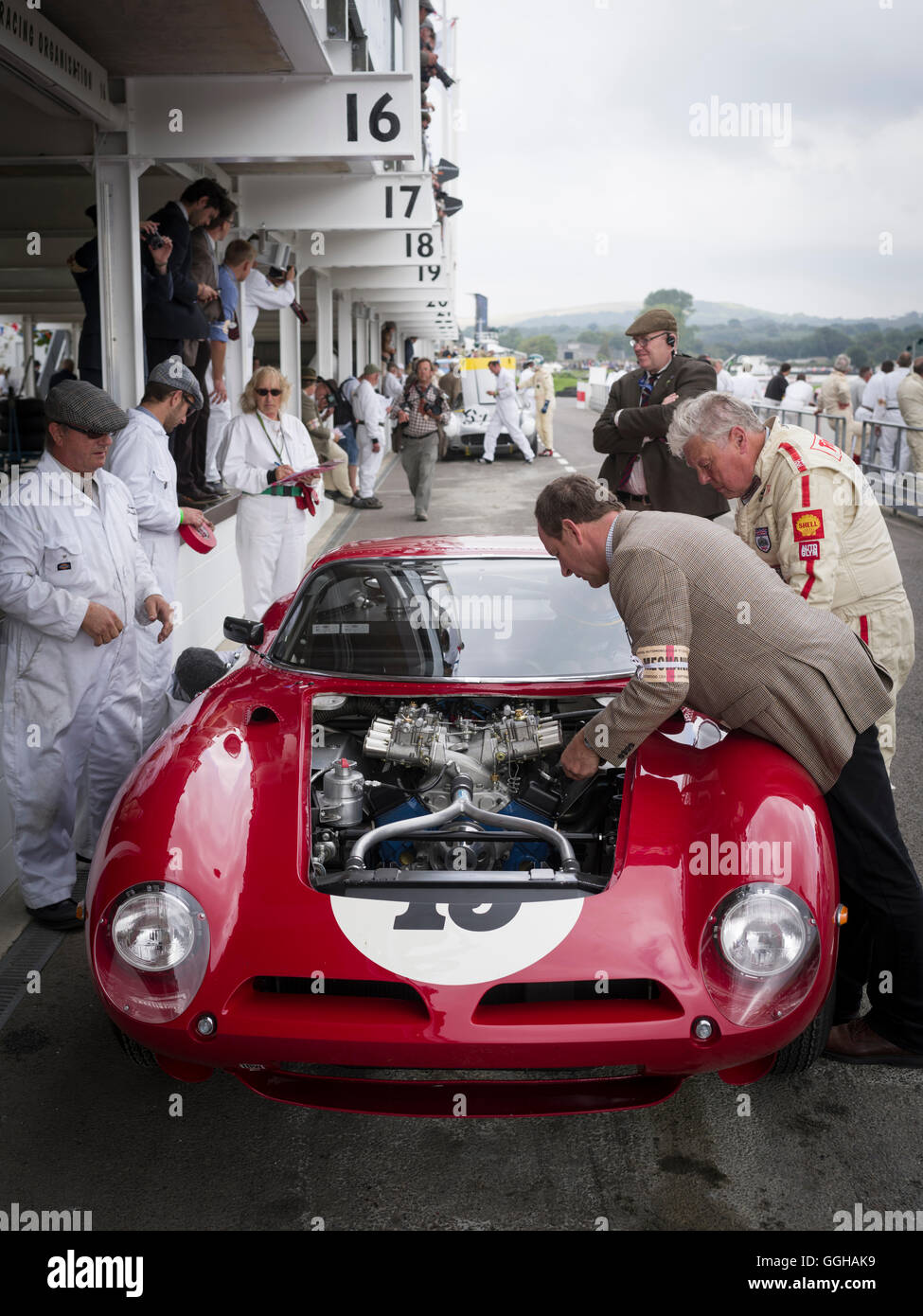 1963 ISO Bizzarini A3C, Goodwood Revival 2014, Rennen, Sport, Oldtimer, Goodwood, Chichester, Sussex, England, Großbritannien Stockfoto