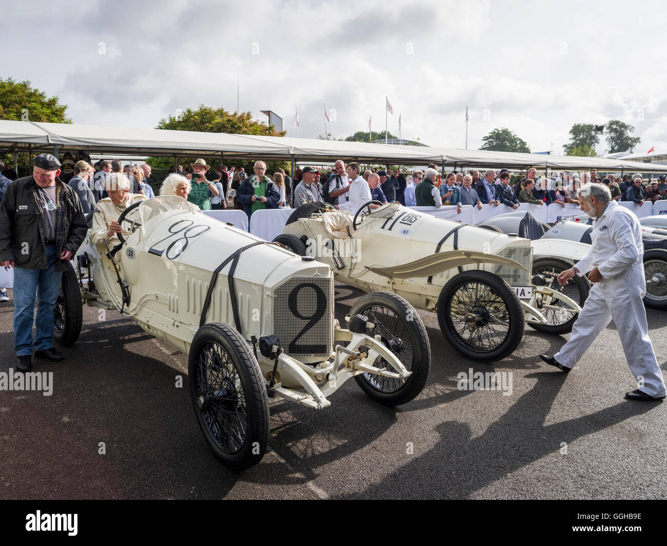 1914 Mercedes Grand Prix 4,5 Liter, Goodwood Festival of Speed 2014, Rennen, Autorennen, Oldtimer, Chichester, Sussex, Vereinigtes Stockfoto