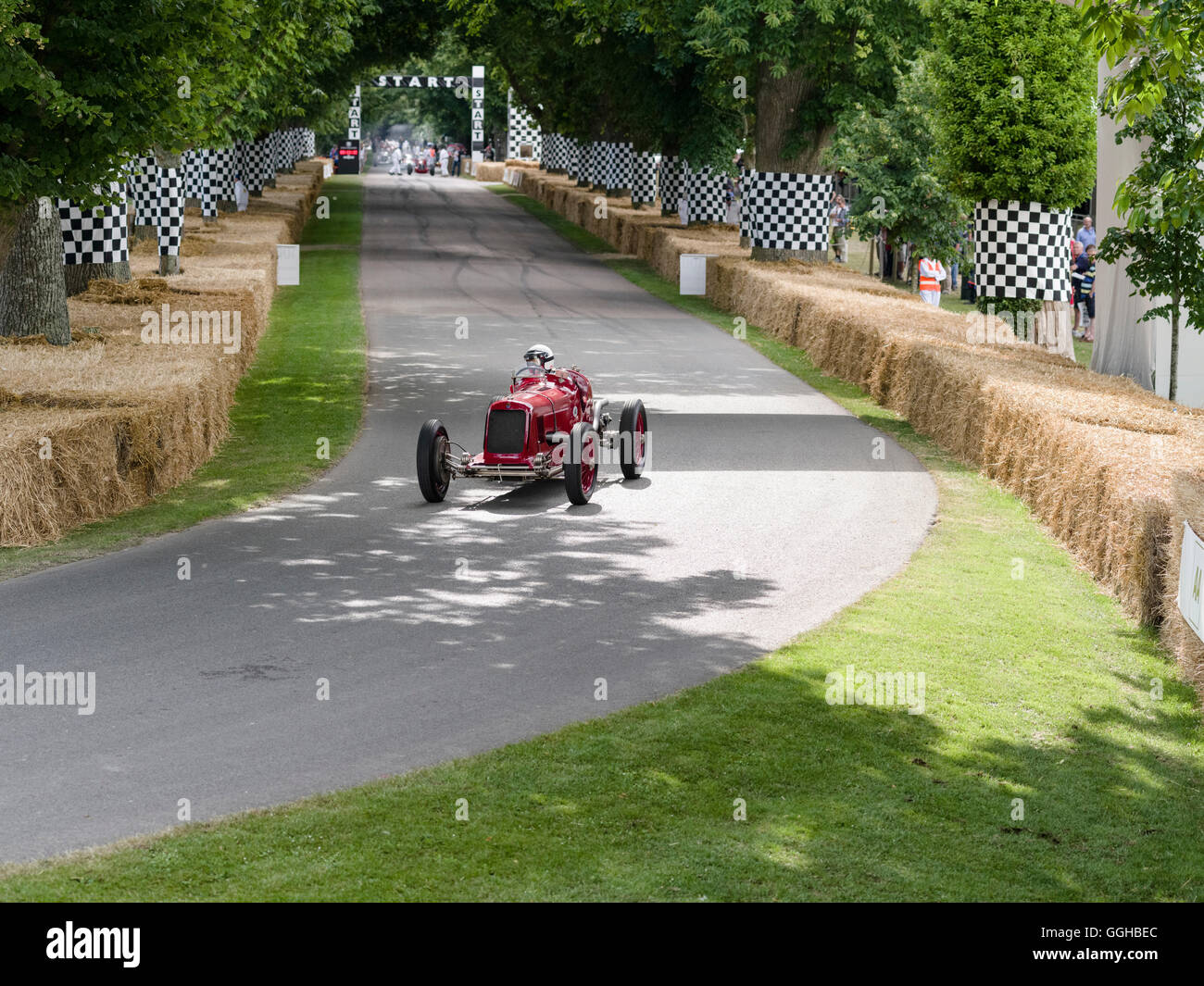 1933 Maserati 8CM, Goodwood Festival of Speed 2014, Rennen, Autorennen, Oldtimer, Chichester, Sussex, Vereinigtes Königreich, Super B Stockfoto