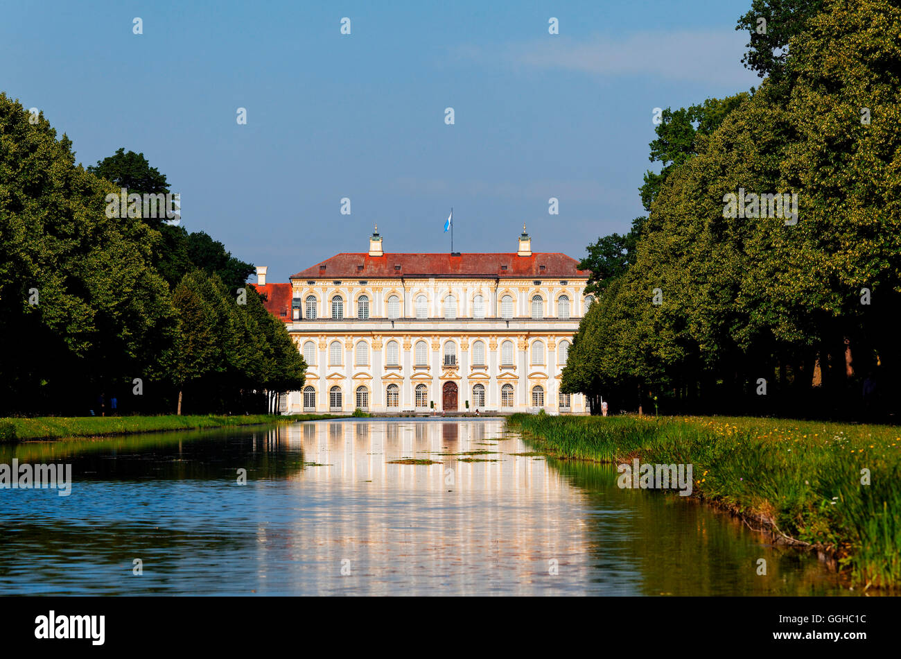 Neues Schloss, Oberschleißheim, München, Upper Bavaria, Bayern, Deutschland Stockfoto