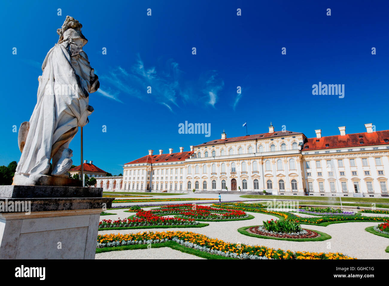 Neues Schloss, Oberschleißheim, München, Upper Bavaria, Bayern, Deutschland Stockfoto