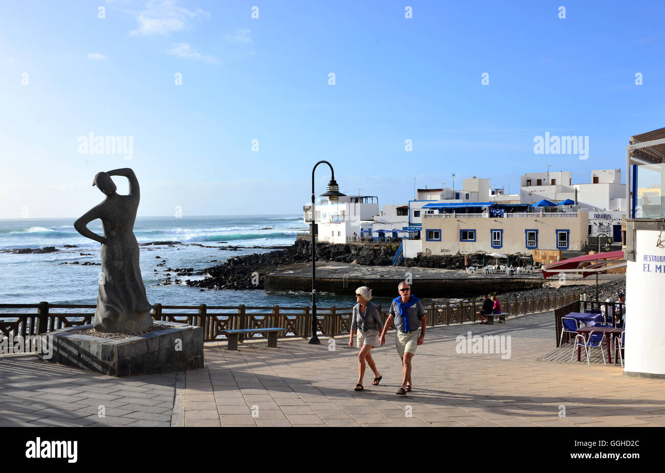 Alter Hafen, El Cotillo, La Oliva, Fuerteventura, Kanarische Inseln, Spanien Stockfoto