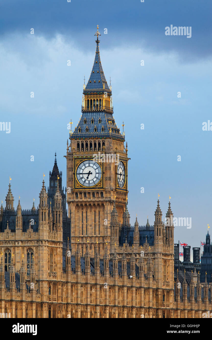 Häuser des Parlaments, Westminster, London, England, Vereinigtes Königreich Stockfoto
