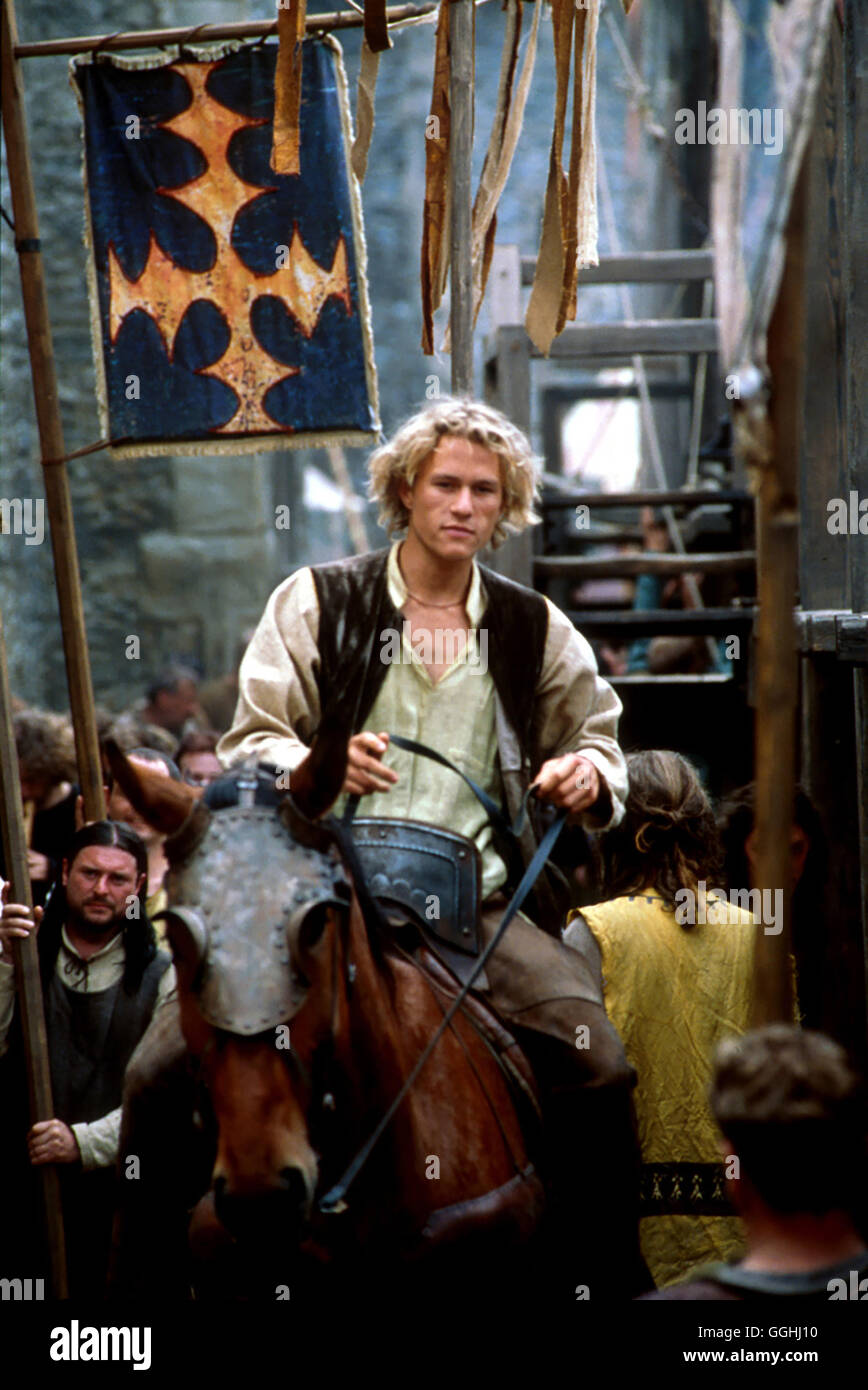 RITTER AUS LEIDENSCHAFT / A Knights TALE USA 2001 / Brian Helgeland Szene Mit Sir William Thatcher/Sir Ulrich Von Lichtenstein von Gelderland (HEATH LEDGER) Regie: Brian Helgeland aka. EIN RITTER-GESCHICHTE Stockfoto