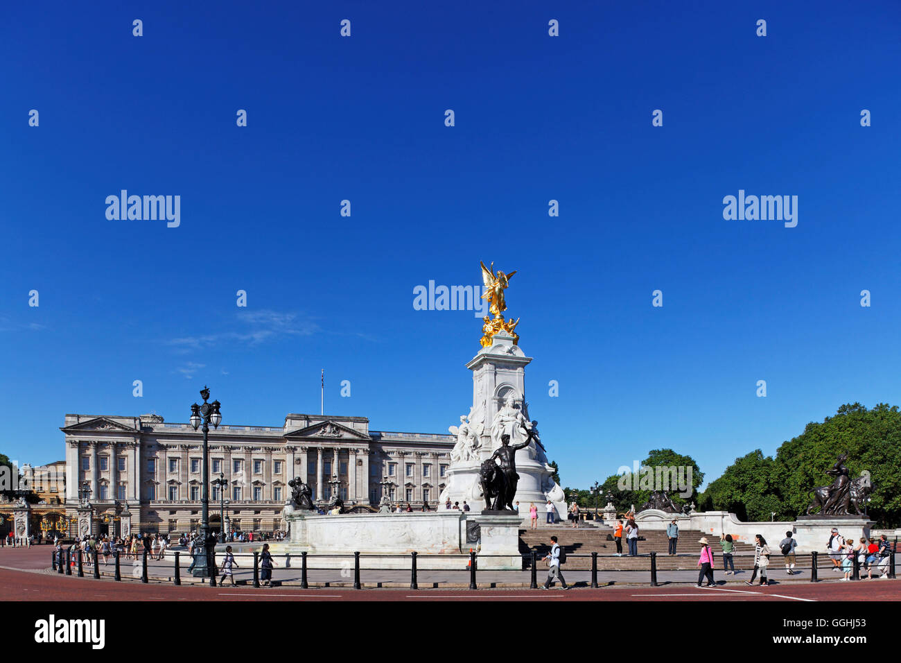 Buckingham Palace, Westminster, London, England, Vereinigtes Königreich Stockfoto
