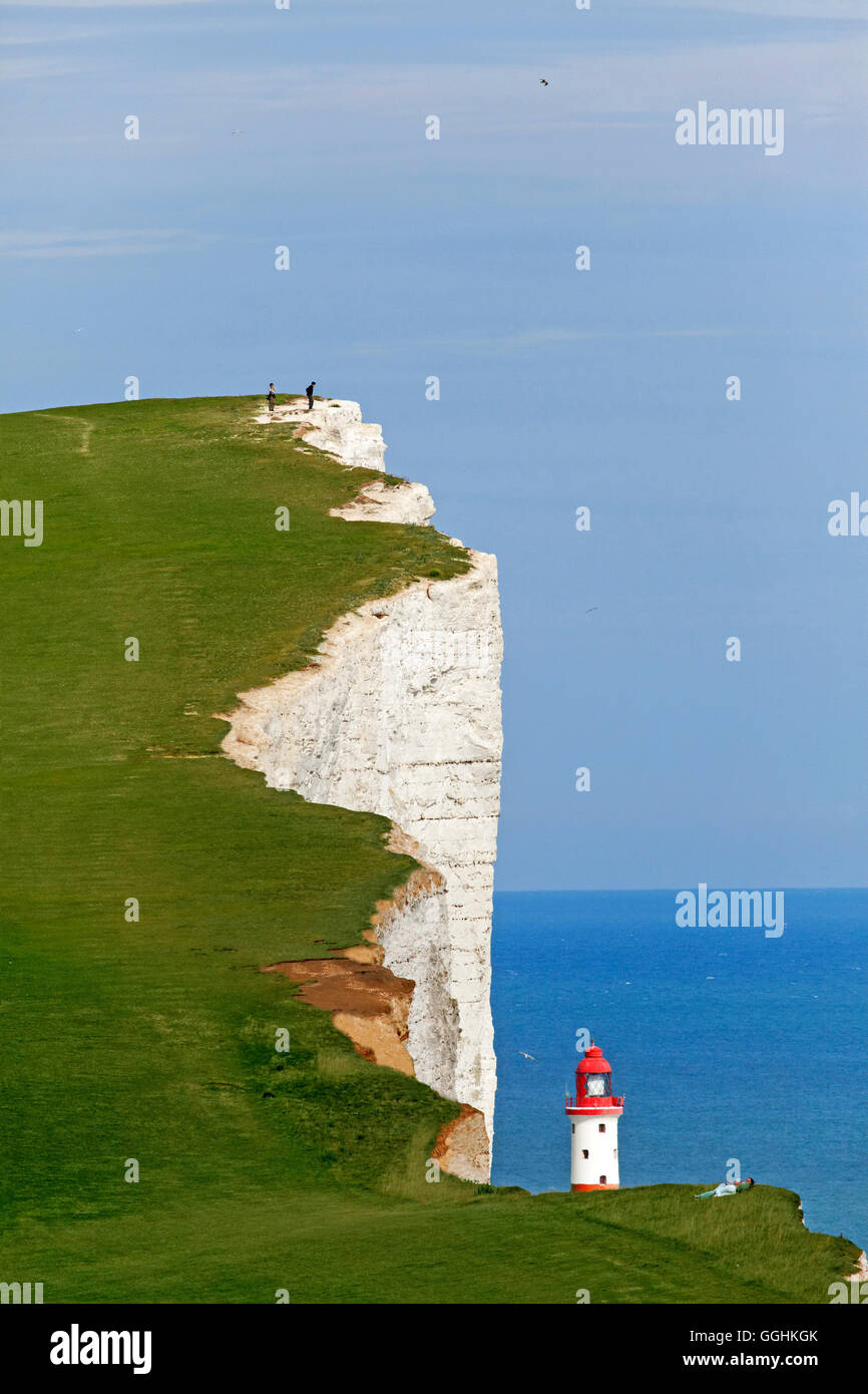 Kreidefelsen, Beachy Head, Eastbourne, East Sussex, England, Großbritannien Stockfoto