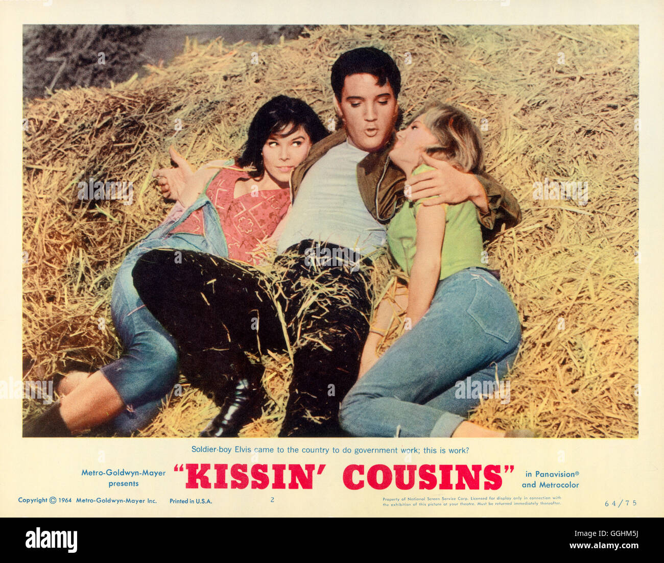 STERBEN, WILDEN WEIBER VON TENNESSEE / Kissing Cousins USA 1964 / Gene Nelson Azalea Tatum (IVONNE CRAIG), Josh Morgan / Jodie Tatum (ELVIS PRESLEY), Selena Tatum (PAMELA AUSTIN)-Regie: Gene Nelson aka. Kissing Cousins Stockfoto