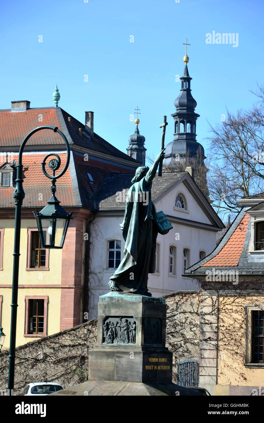 Bonifatius Quadrat mit Dom, Fulda, Hessen, Deutschland Stockfotografie Alamy
