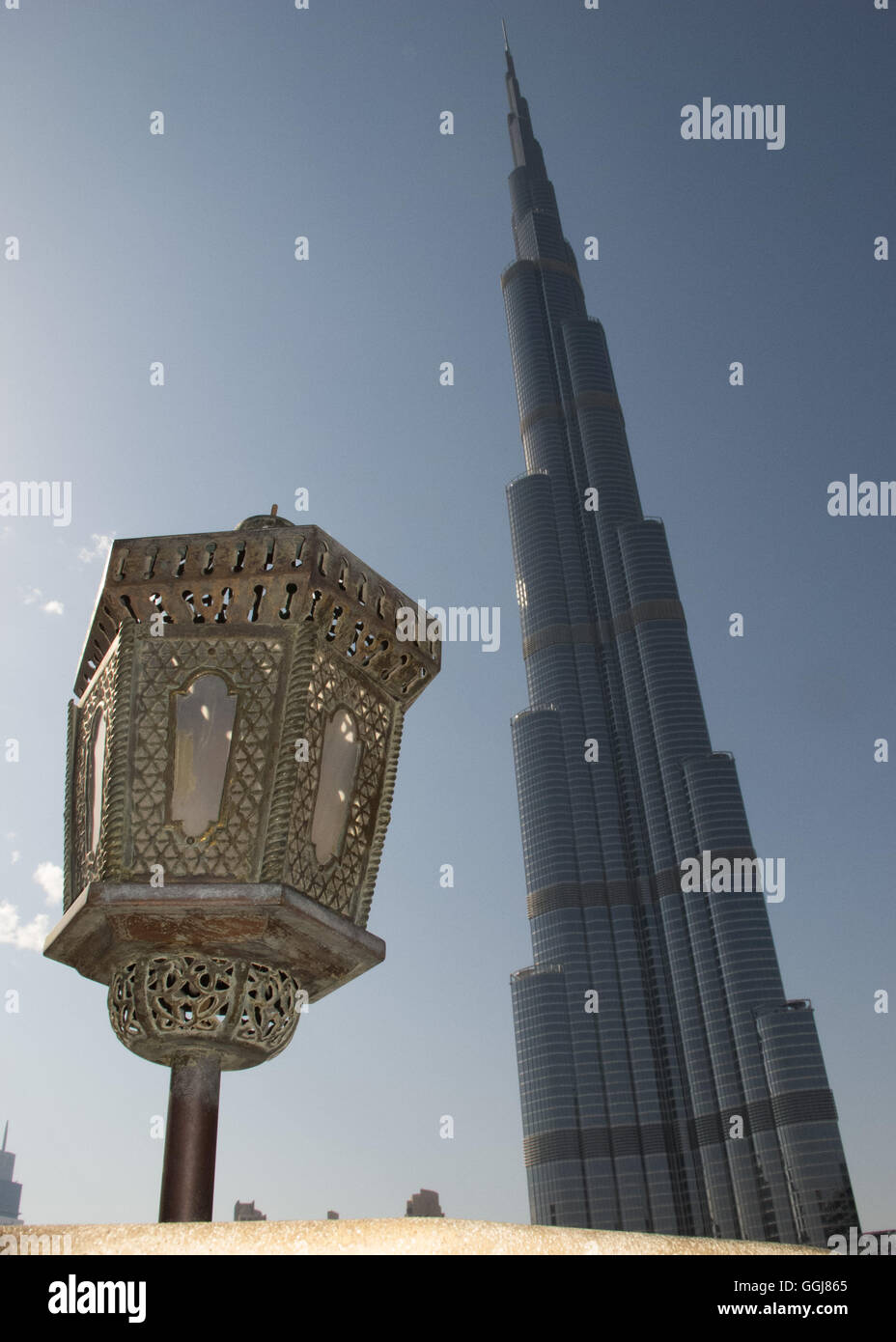 Burj Khalifa in Dubai, Vereinigte Arabische Emirate Stockfoto