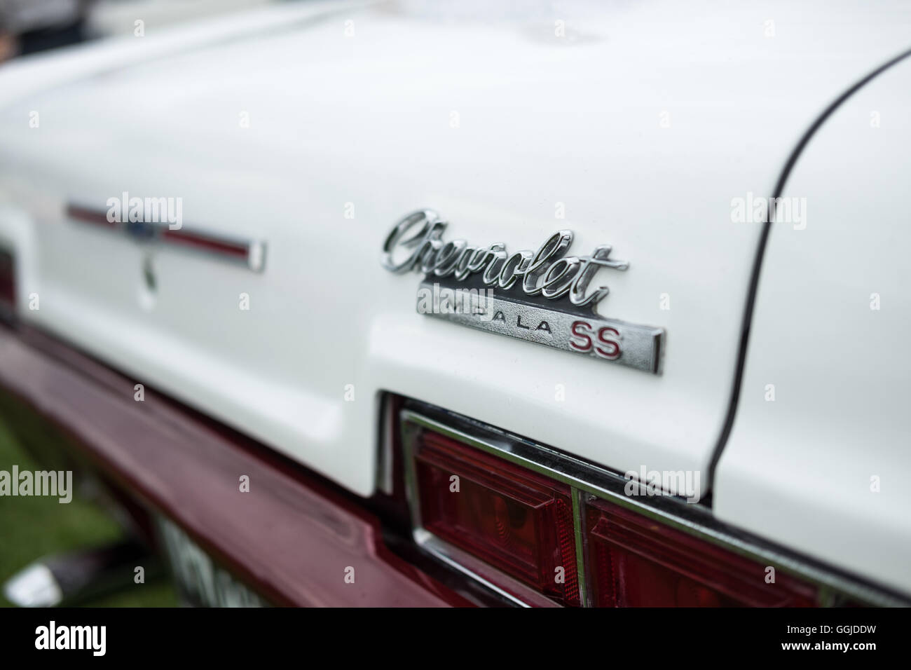 Chevvy Impala Stamm Abzeichen detail Stockfoto