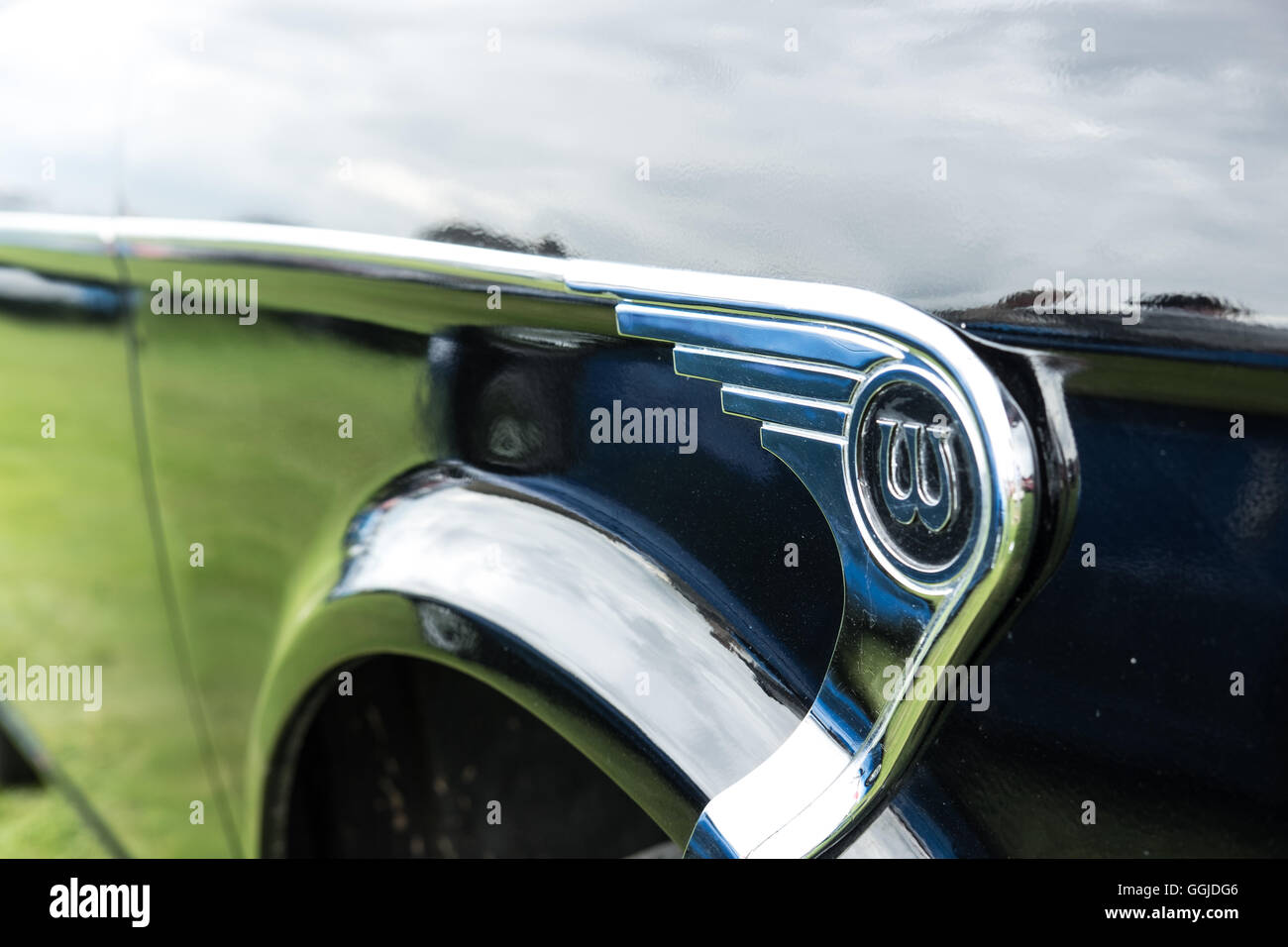 Wolseley Rad Bogen logo Stockfoto