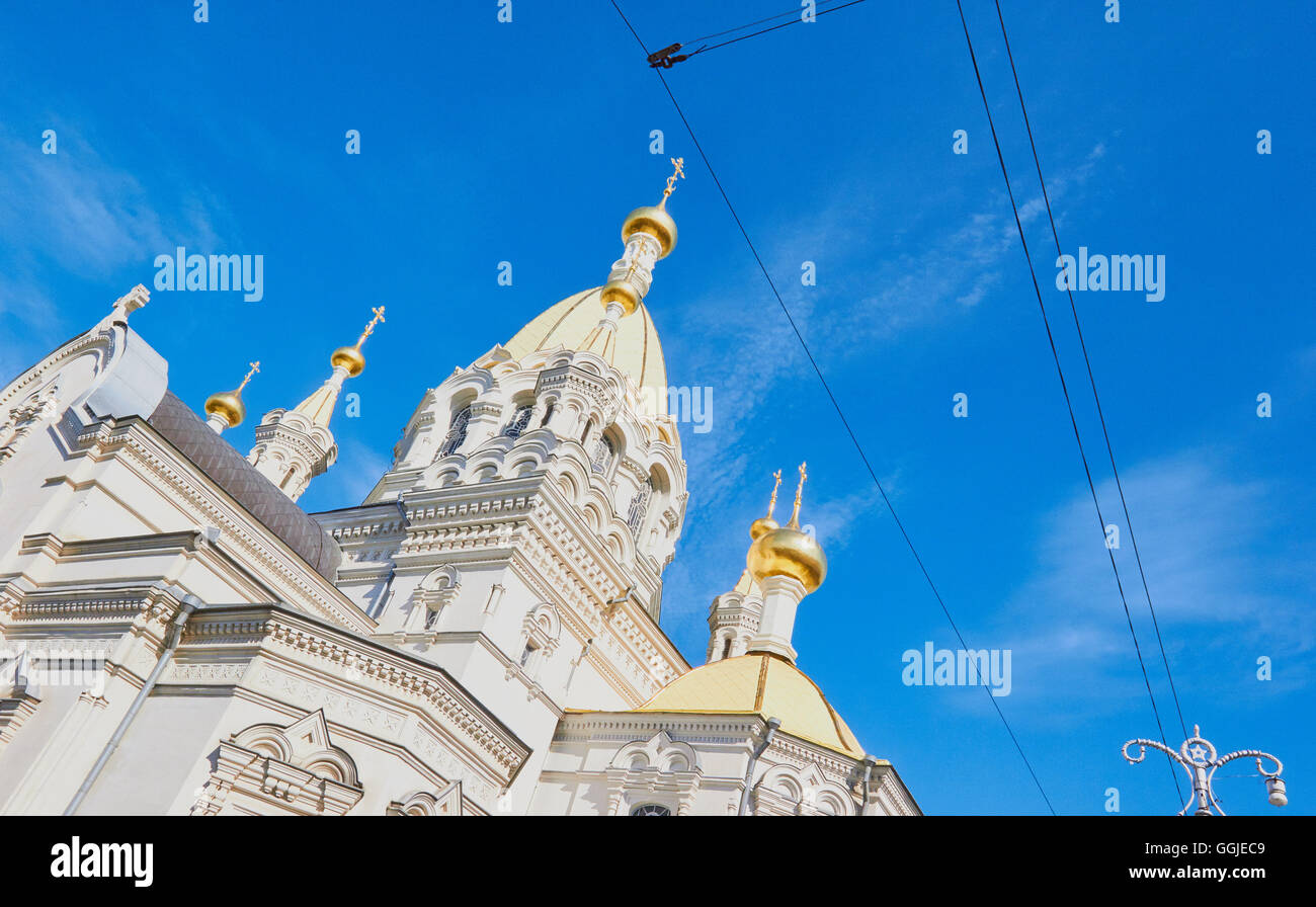 Pokrovsky Cathedral, Bolshaya Marskaya Straße Sewastopol Krim Osteuropa Stockfoto