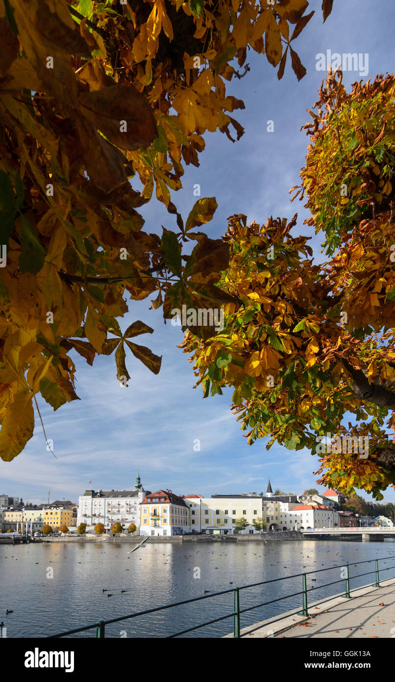 Gmunden: Downtown Lake Traunsee, Österreich, Oberösterreich, Oberösterreich, Salzkammergut Stockfoto