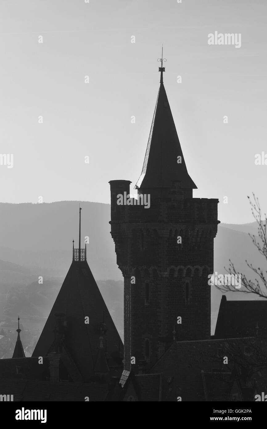 Schloss Wernigerode, Harz, Sachsen-Anhalt, Deutschland Stockfoto