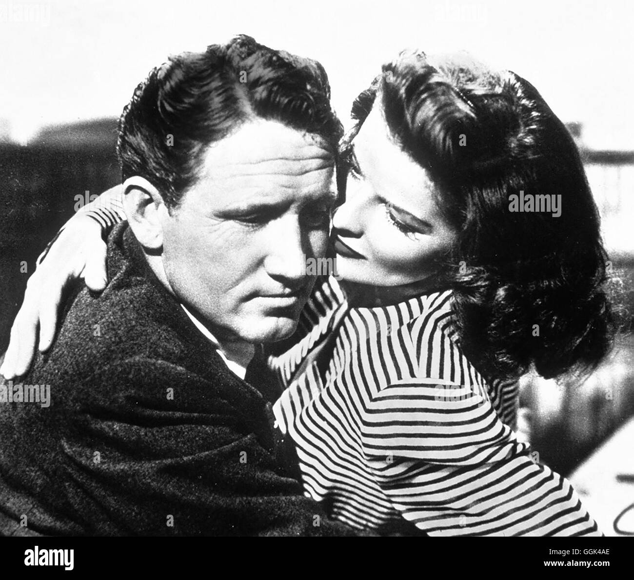 STERBEN Sie FRAU, VON DER MAN SPRICHT Frau der USA Jahr 1942 - George Stevens Sportreporter Sam (SPENCER TRACY) Und Starjournalistin Tess (KATHARINE HEPBURN) aus Dem Film "Woman of the Year" - 1942. Regie: George Stevens aka. Frau des Jahres Stockfoto