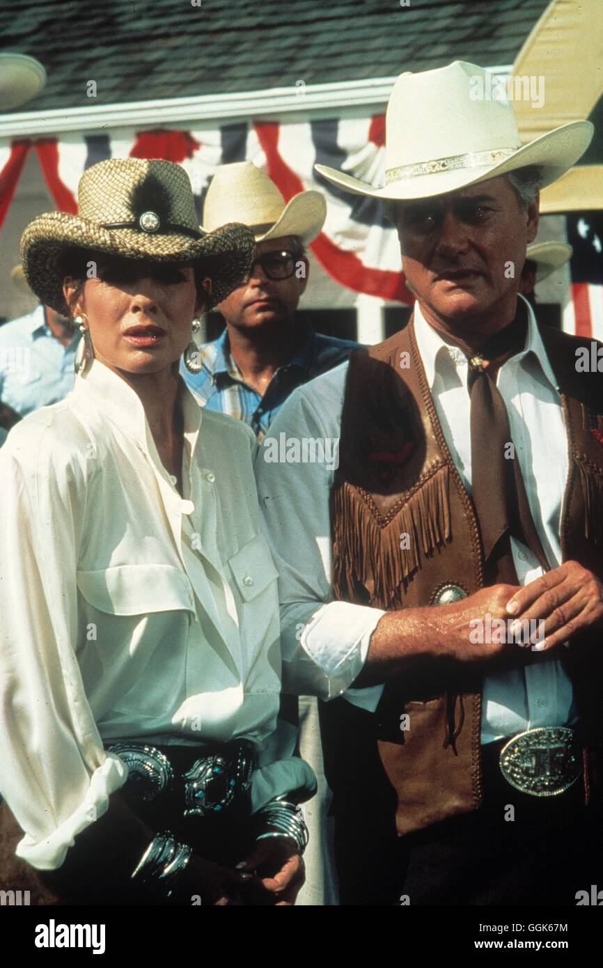 DALLAS / Bittere Beweise / Sue Ellen Shepard Ewing (LINDA GRAY) Und John Ross II. Ewing (LARRY HAGMAN) aka. Bittere Beweise Stockfoto