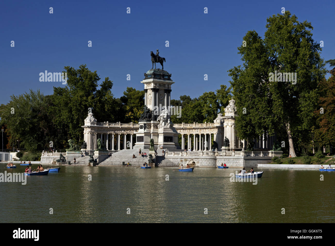 Im Retiro-Park, Parque del Retiro, Madrid, Spanien Stockfoto