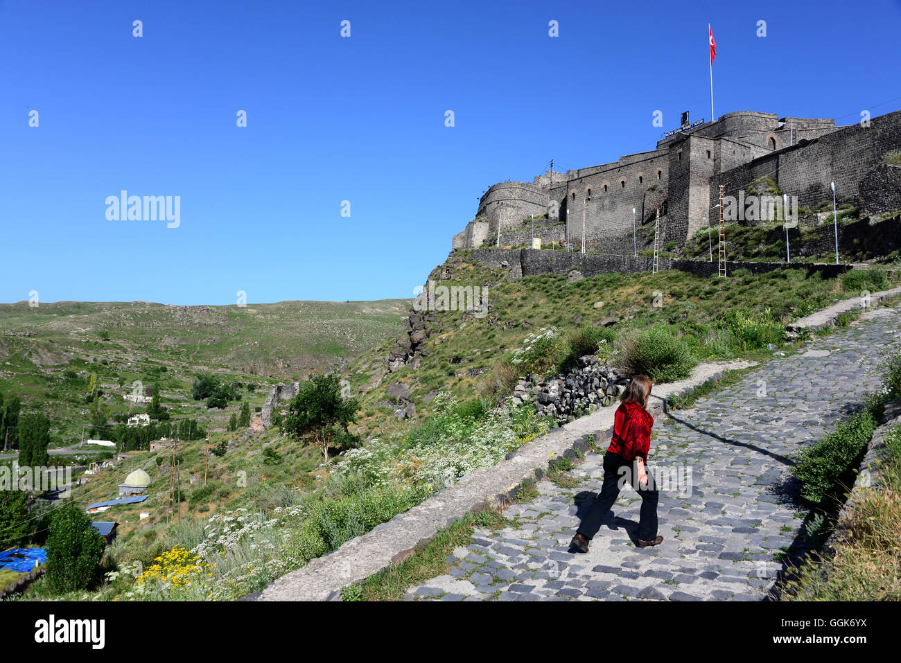 Zitadelle von Kars, kurdisch besiedelten Gebiet, Ost-Anatolien, Ost-Türkei, Türkei Stockfoto