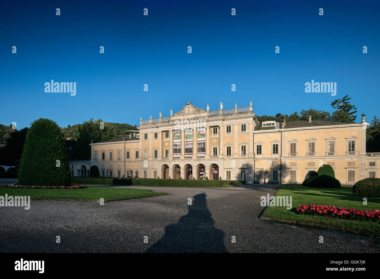 Frontansicht der Villa Olmo in Como, Comer See, Lombardei, Italien, Europa Stockfoto