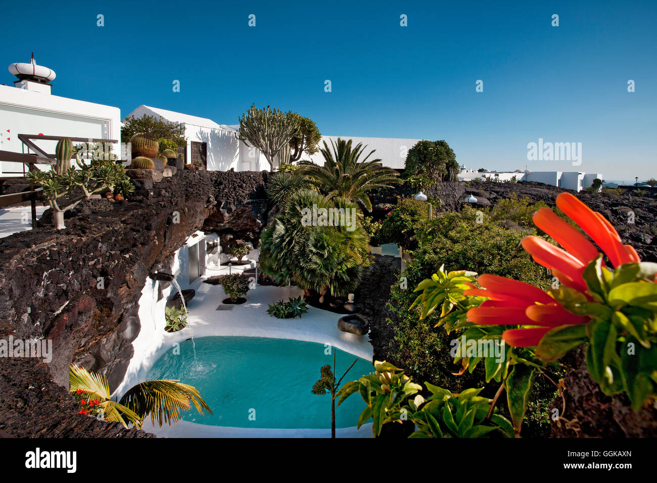 Fundacion Cesar Manrique, Tahiche, Lanzarote, Kanarische Inseln, Spanien Stockfoto