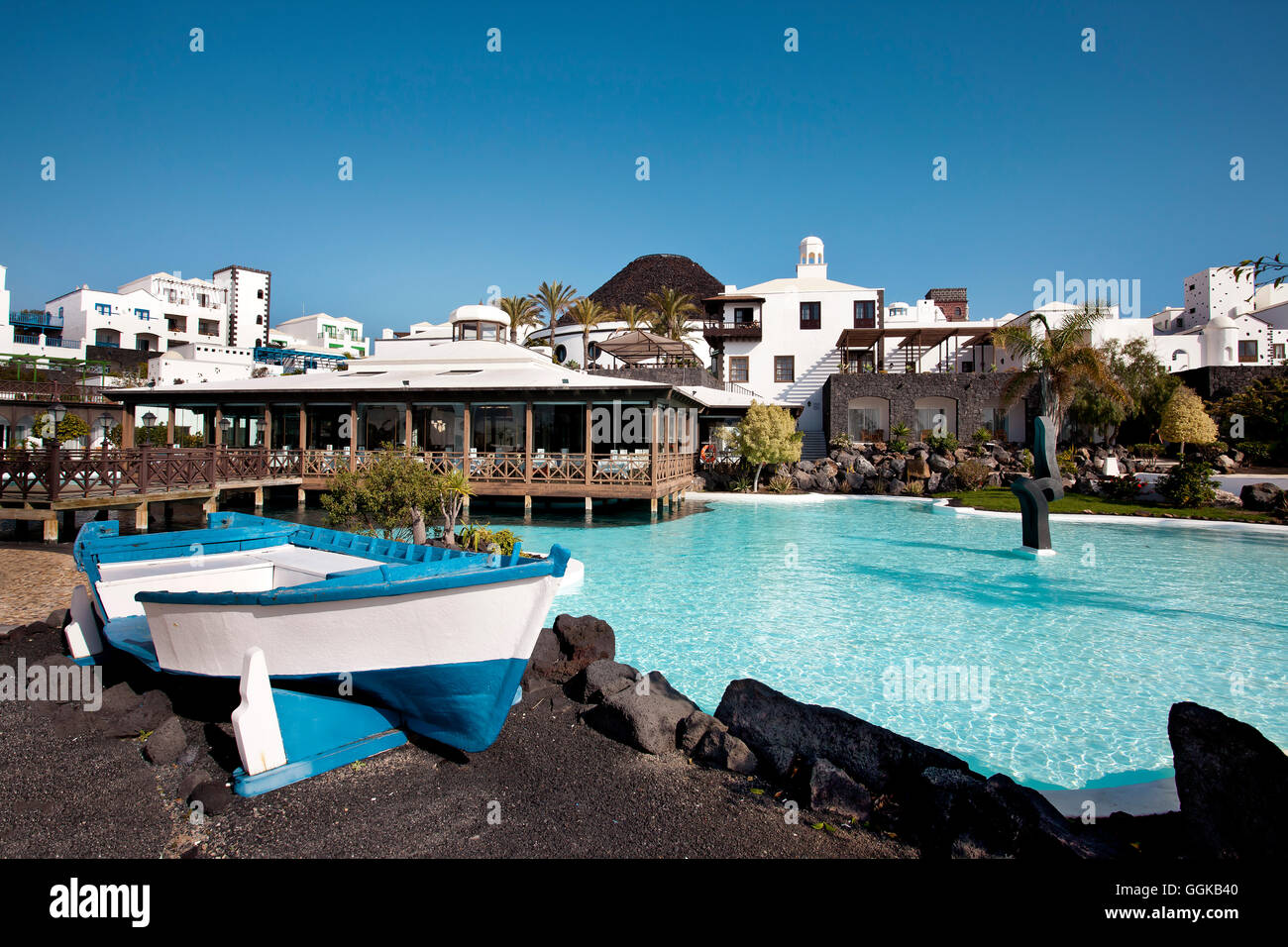 Hotel Volcan, Marina Rubicon, Playa Blanca, Lanzarote, Kanarische Inseln, Spanien Stockfoto
