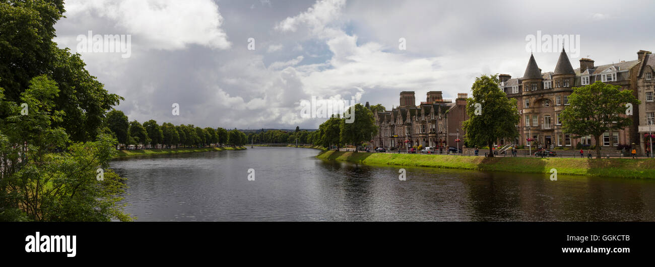 River Ness, Highland, Schottland, Vereinigtes Königreich Stockfoto