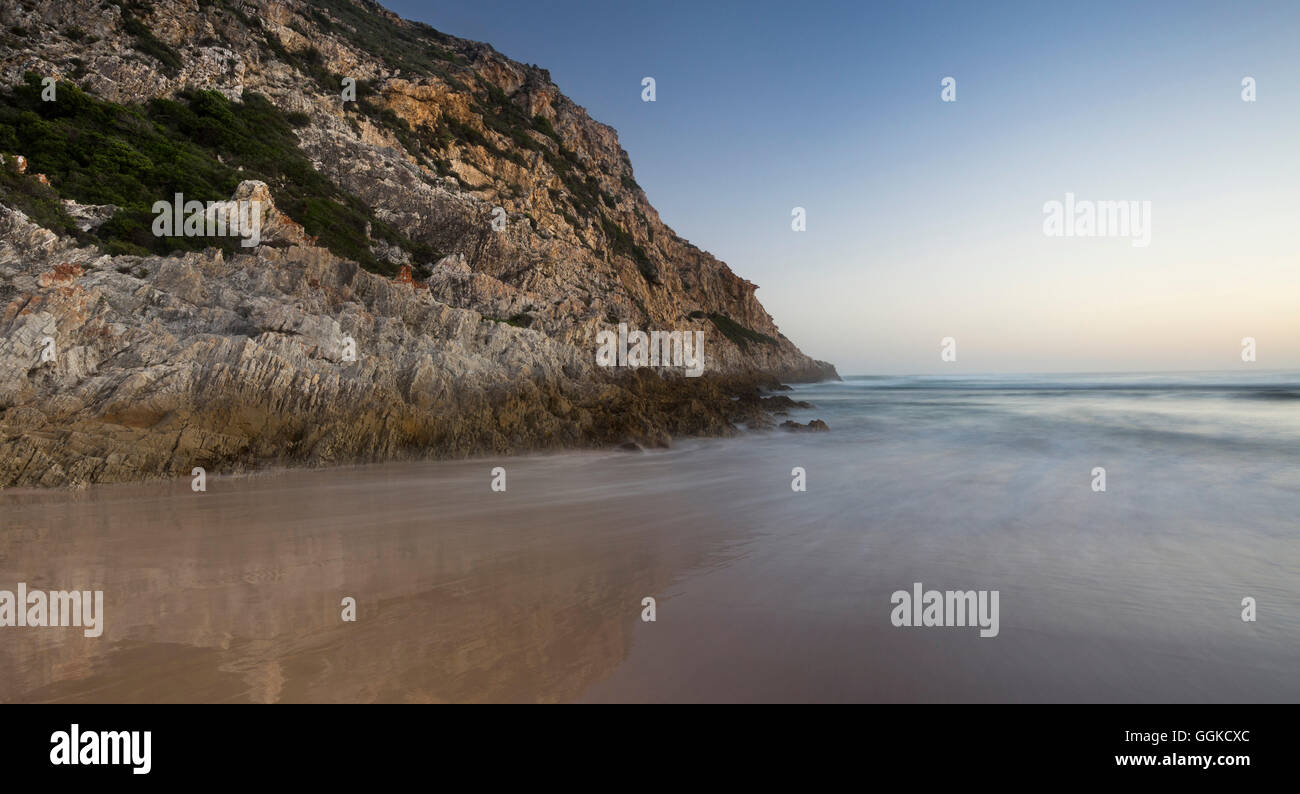 Küstenlandschaft, Natures Valley, Otter Trail, Indischer Ozean, Western Cape, Südafrika Stockfoto