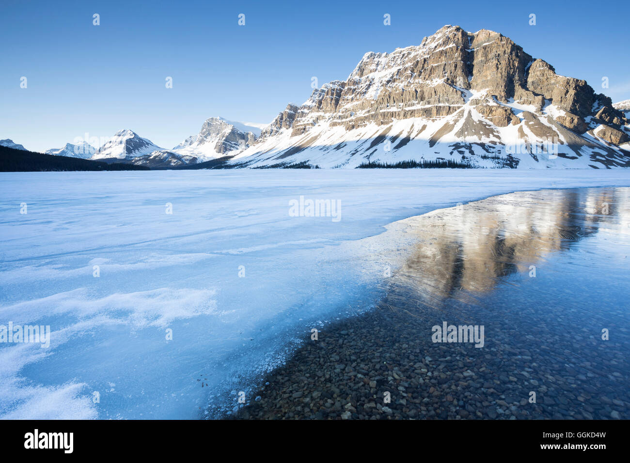 Kessel-Peak, Banff Nationalpark, Icefields Parkway, Alberta, Rocky Mountains, Kanada Stockfoto
