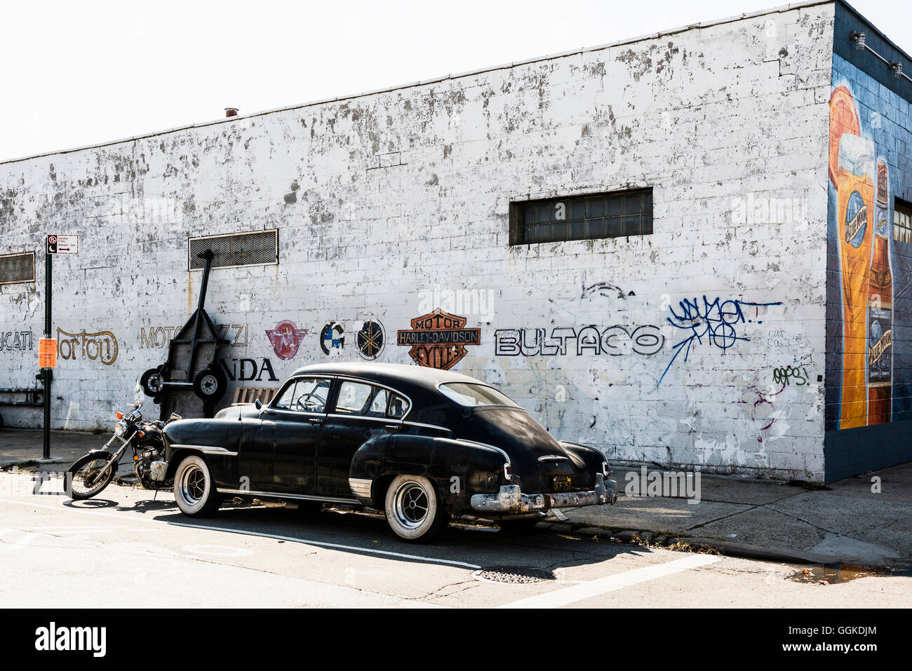 Chevrolet Oldtimer aus den 50er Jahren, Williamsburg, Brooklyn, New York, USA Stockfoto