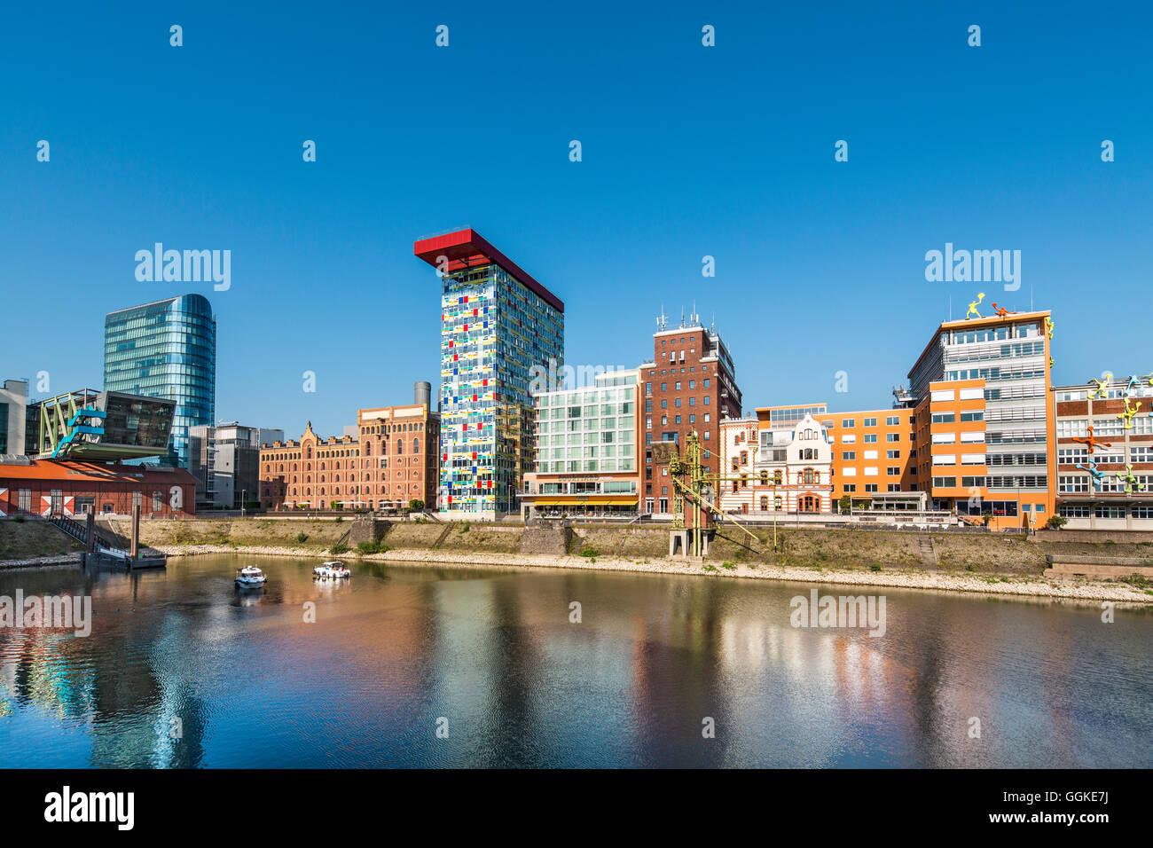 Medienhafen, Düsseldorf, Nord Rhein Westfalen, Deutschland Stockfoto