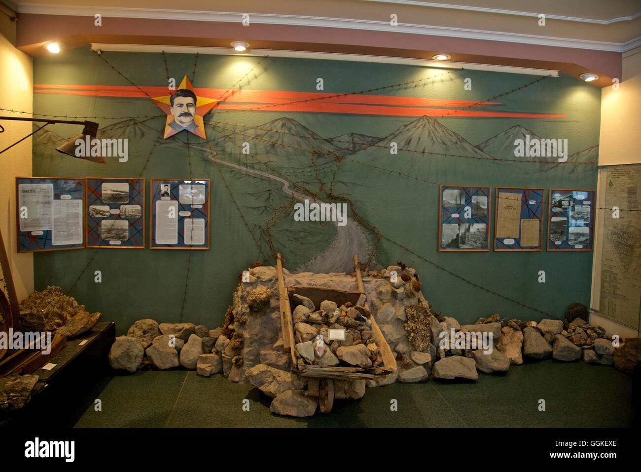 Museum in Egwekinot Chukotka autonomes Okrug, Sibirien, Russland Stockfoto