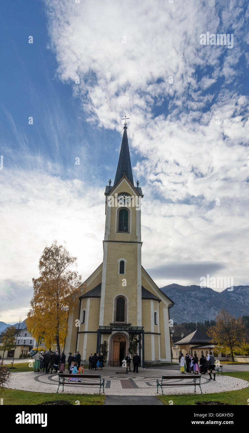 Bad Goisern bin Hallstättersee: Evangelische Kirche, Österreich, Oberösterreich, Oberösterreich, Salzkammergut Stockfoto