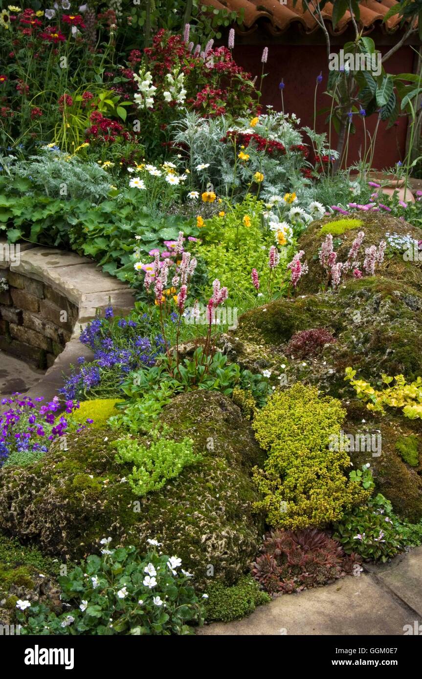 Steingarten Auf Tuffstein Tee Garten Auf Der Chelsea Flower Show