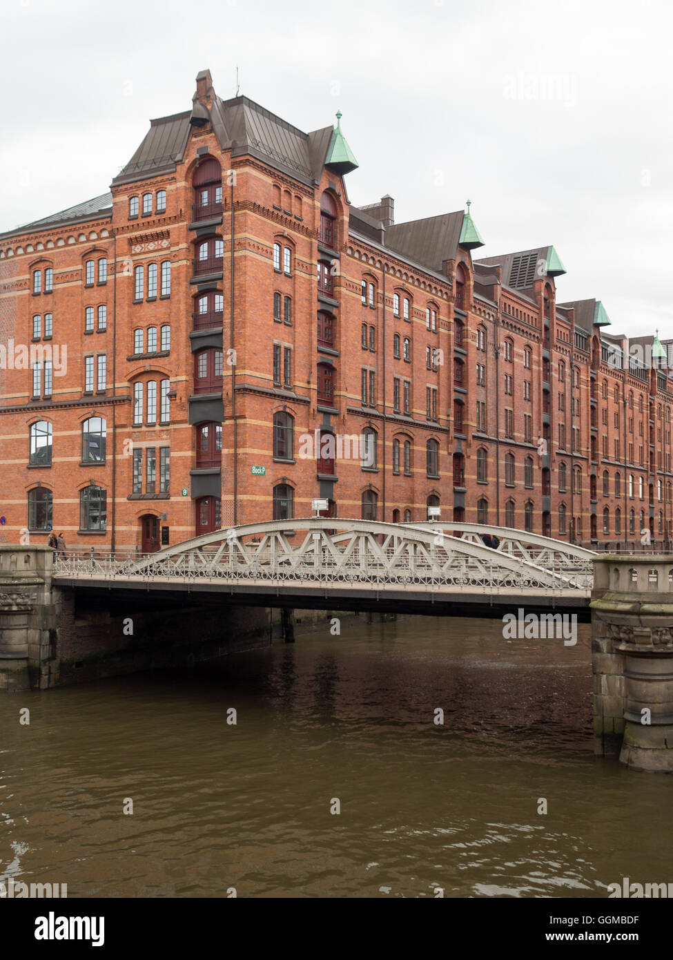 Brücke über den Hafen Stadt canal Stockfoto