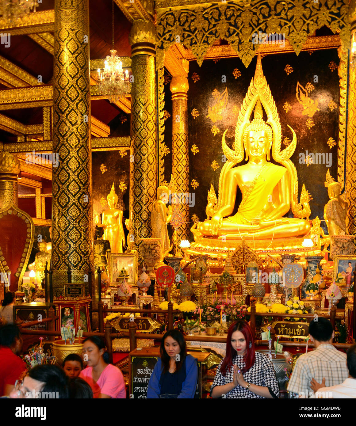 Wat Phra Sri Rattana Mahathat, Phitsanulok, Thailand Stockfoto
