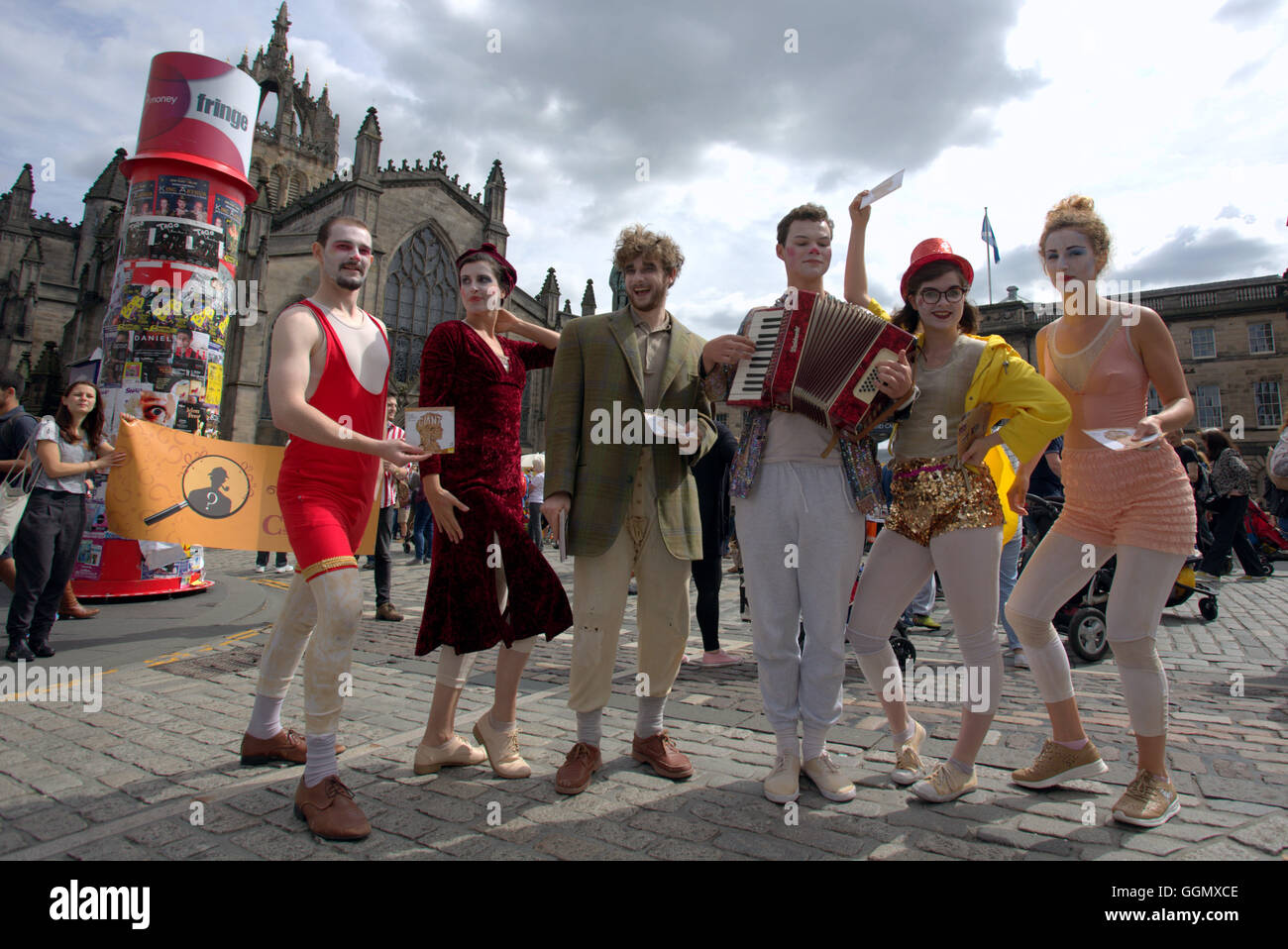 Edinburgh, Scotland, UK 5. August 2016. Bilder vom ersten Tag des Edinburgh Festival Fringe 2016, dass dieses Jahr verfügt über mehr als 3.000 unglaubliche, einzigartige und inspirierende Veranstaltungen über 05-29 August. Bildnachweis: Gerard Fähre/Alamy Live-Nachrichten Stockfoto