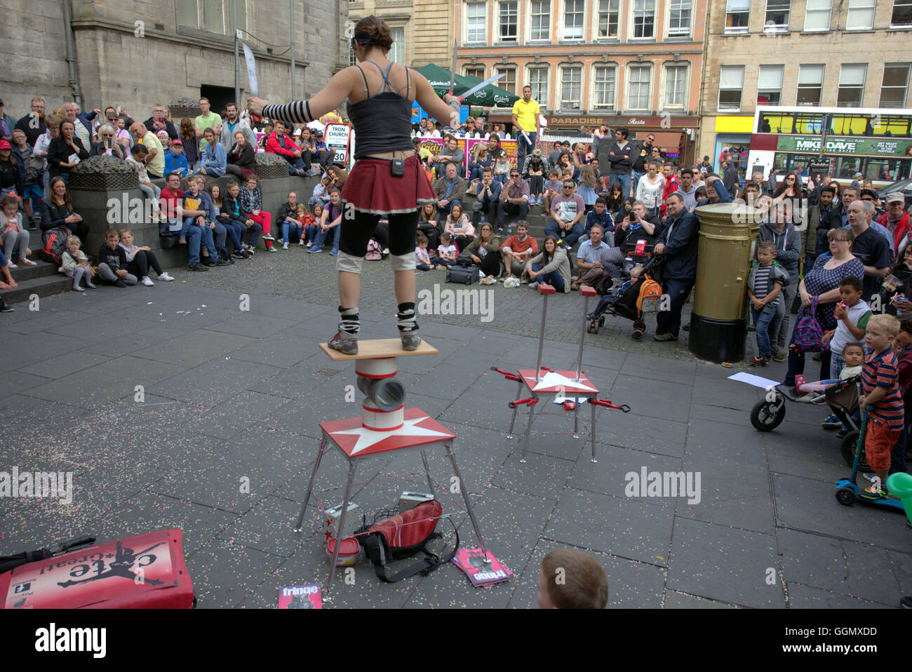 Edinburgh, Scotland, UK 5. August 2016. Bilder vom ersten Tag des Edinburgh Festival Fringe 2016, dass dieses Jahr verfügt über mehr als 3.000 unglaubliche, einzigartige und inspirierende Veranstaltungen über 05-29 August. Bildnachweis: Gerard Fähre/Alamy Live-Nachrichten Stockfoto